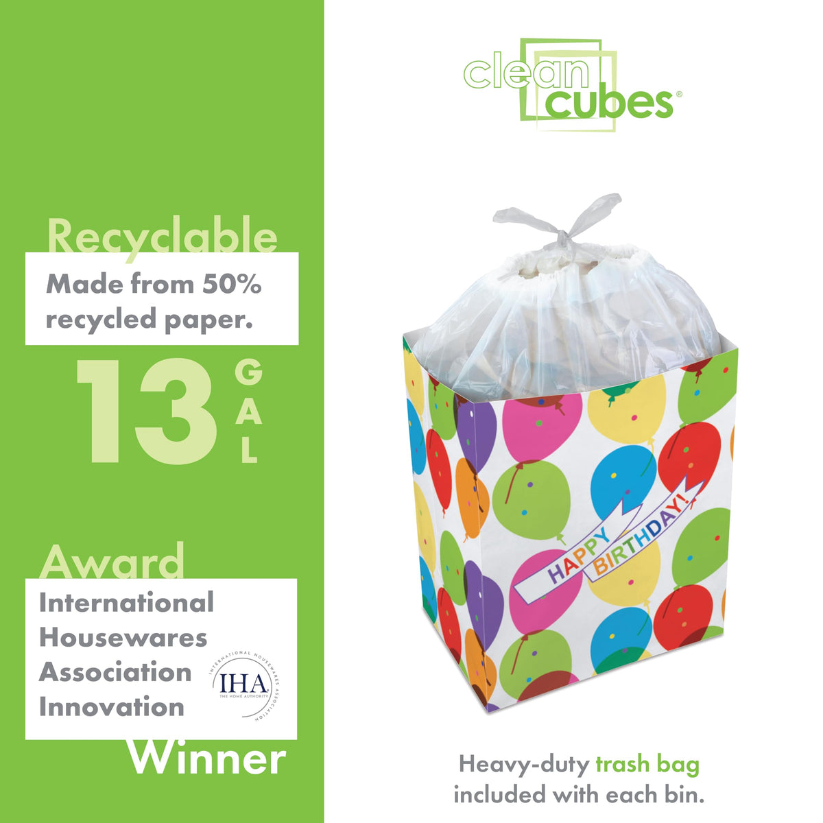13 Gallon Disposable Pop (3 Count)