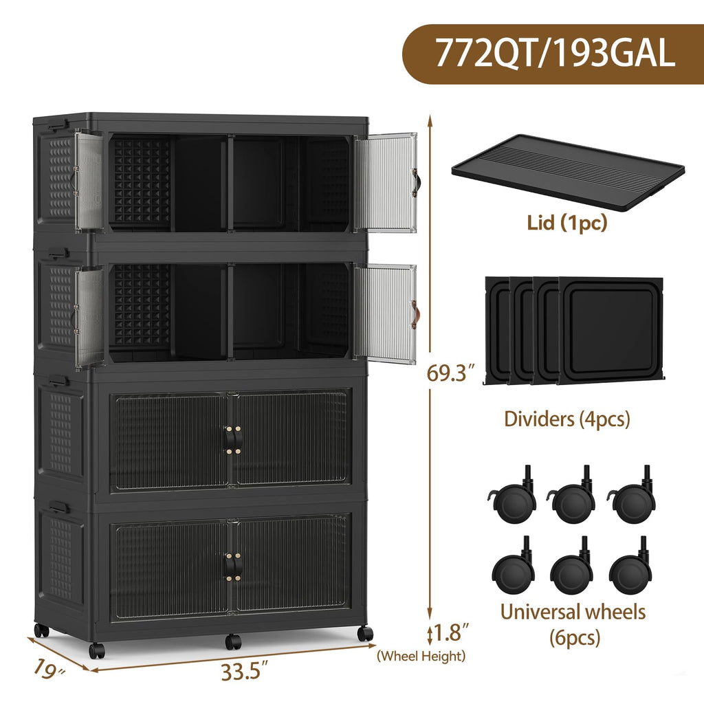 760Qt Stackable Storage Bins