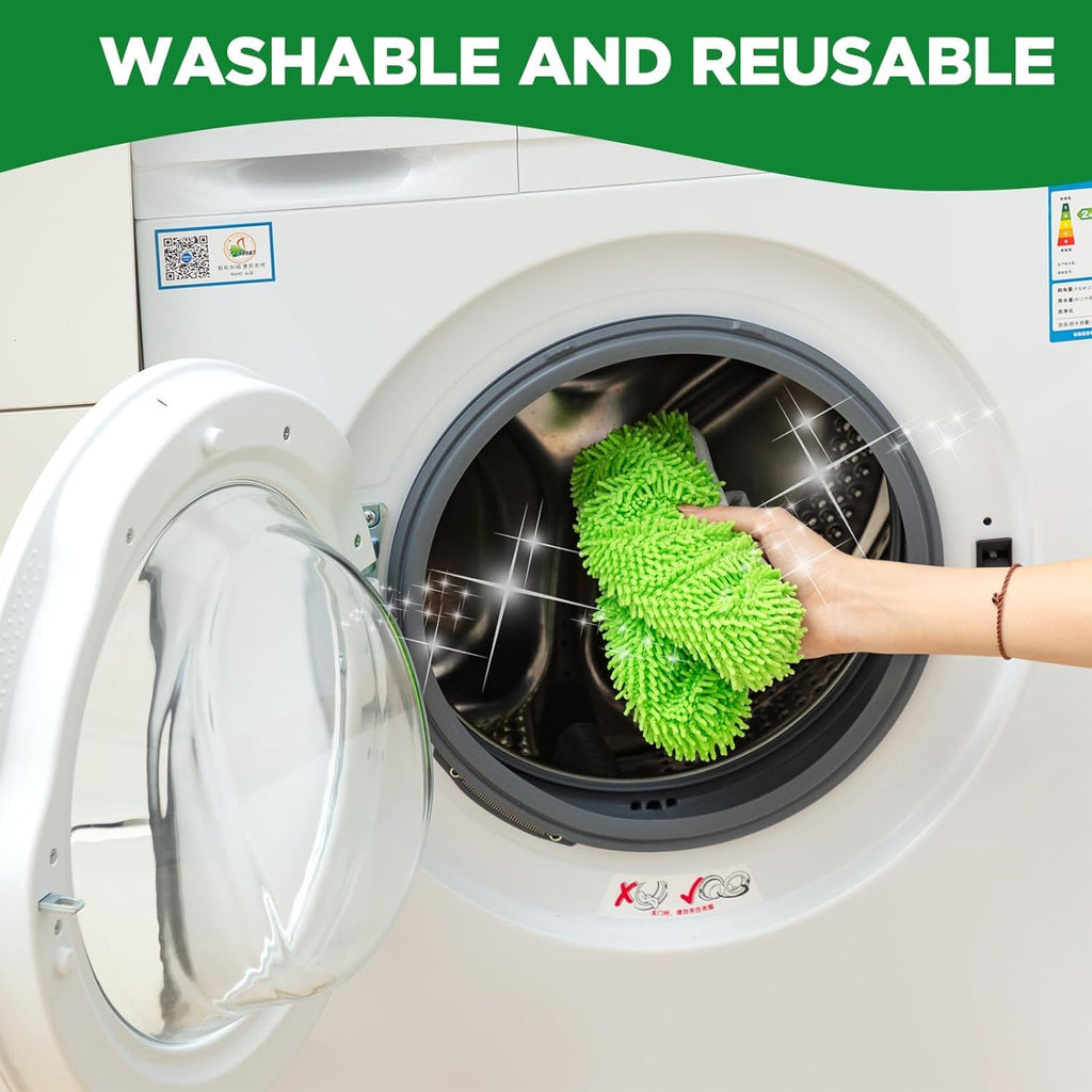 4PCS Reusable Microfiber Mop Pads for Swiffer Sweeper