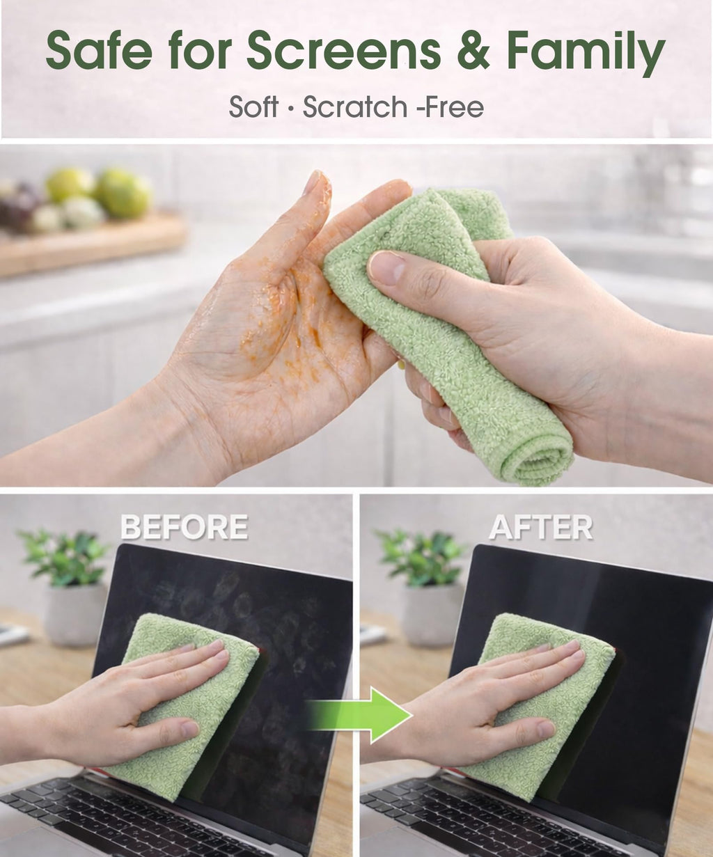 Microfiber Cleaning Cloth Roll (100 Count)