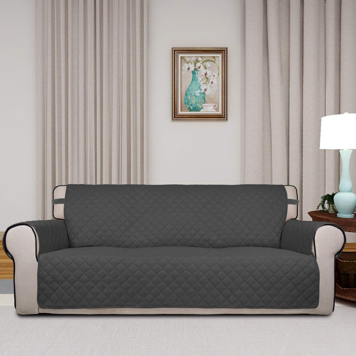 Reversible Quilted Sofa Cover