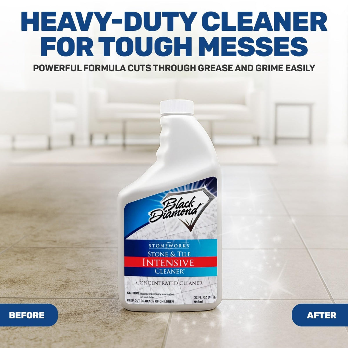 Stone & Tile Intensive Cleaner for Travertine & Natural Stone (32 Fl Oz)