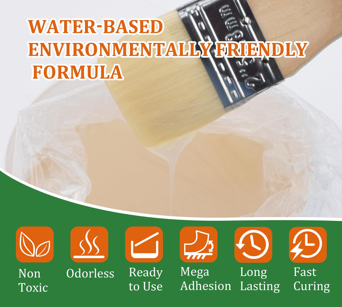 Transparent Waterproof Sealant for Repairing Leaks 70oz (70.5479 Ounce)
