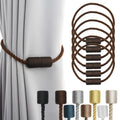 Magnetic Curtain Tiebacks Holdbacks Decorative Tie Backs for Windows Porlau (6 Count)