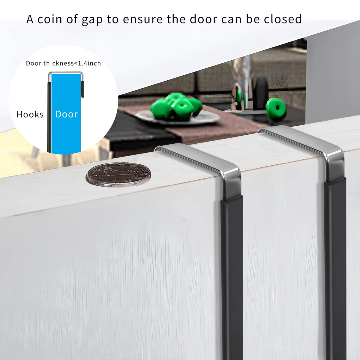 Over the Door Hooks (6 Count)