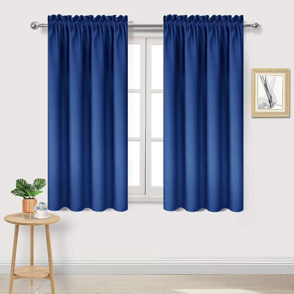 Blackout Curtains for Bedroom Living Room 42 x 45 Inch Long 2 Panels (2 Count)