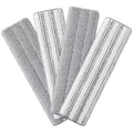 Microfiber Replacement Pads for 17.7" Flat Mop System (4 Count)
