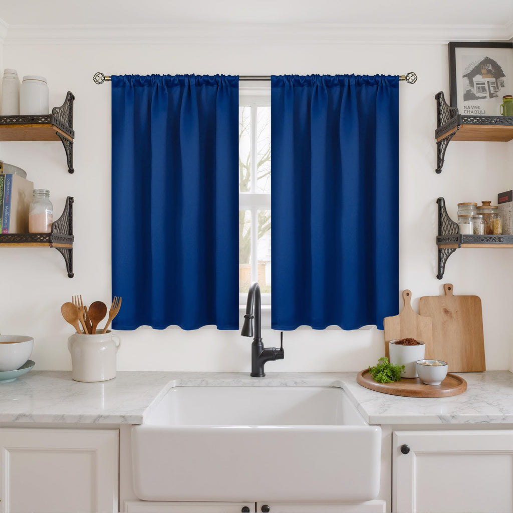 Short Blackout Curtains 40 Inch Length (2 Count)