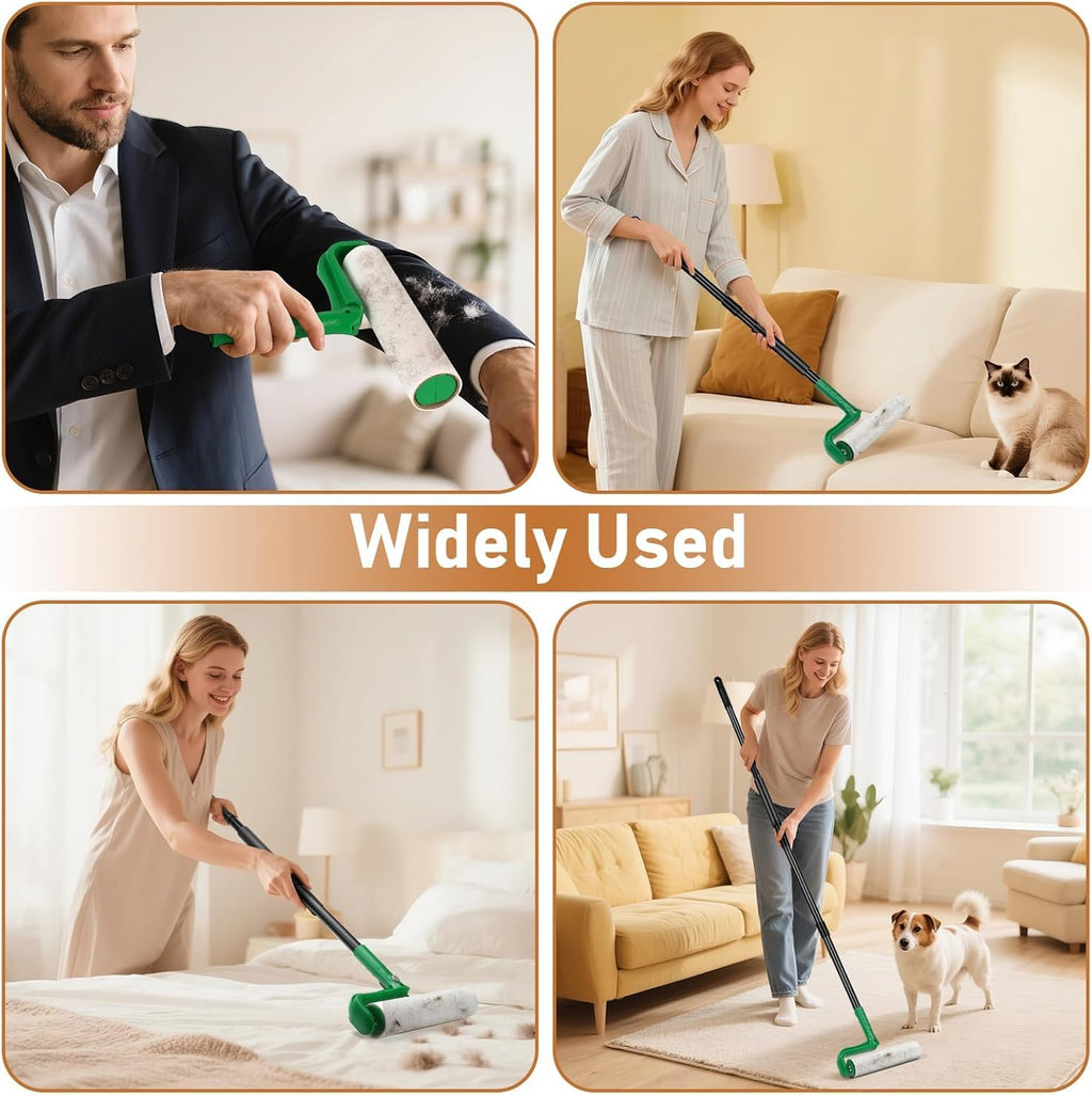 10" Large Lint Roller for Pet Hair (100 Count)