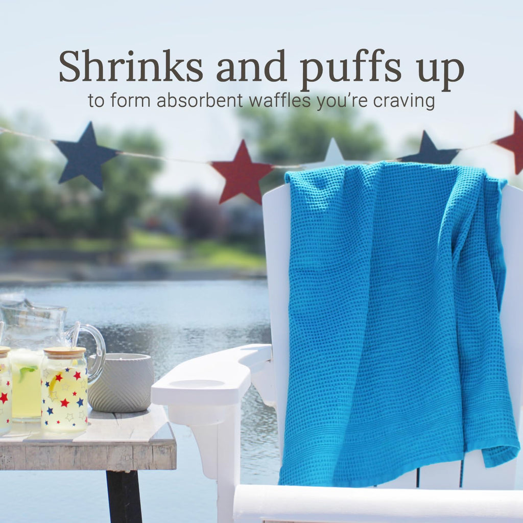 Waffle Bath Sheet Large Bath Towels Quick Dry Thin Body Towels (2 Count)