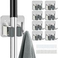 8 Pack Broom Holder Wall Mount (8 Count)