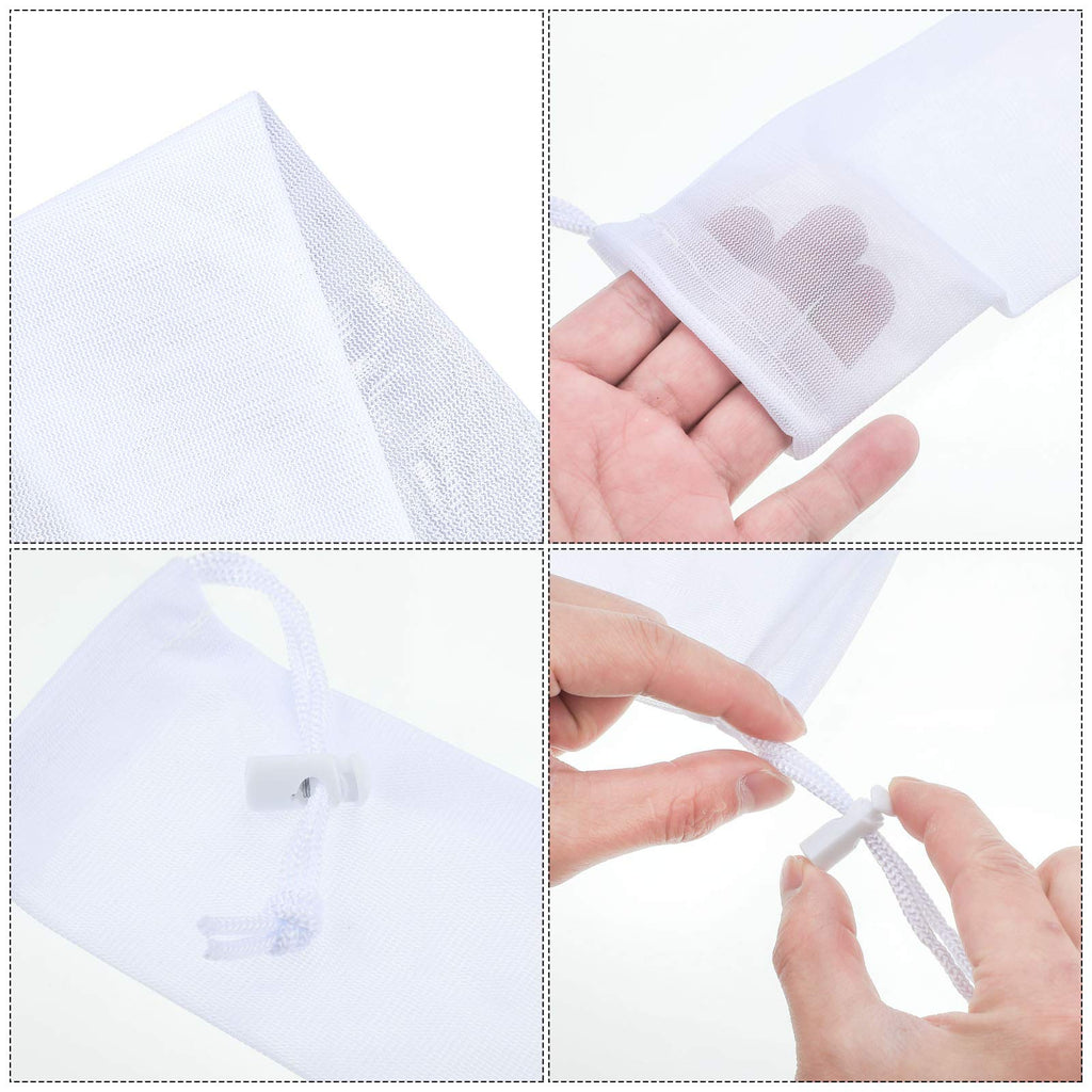 24 Pieces Lint Traps for Washing Machine Drain Hose Nylon Mesh