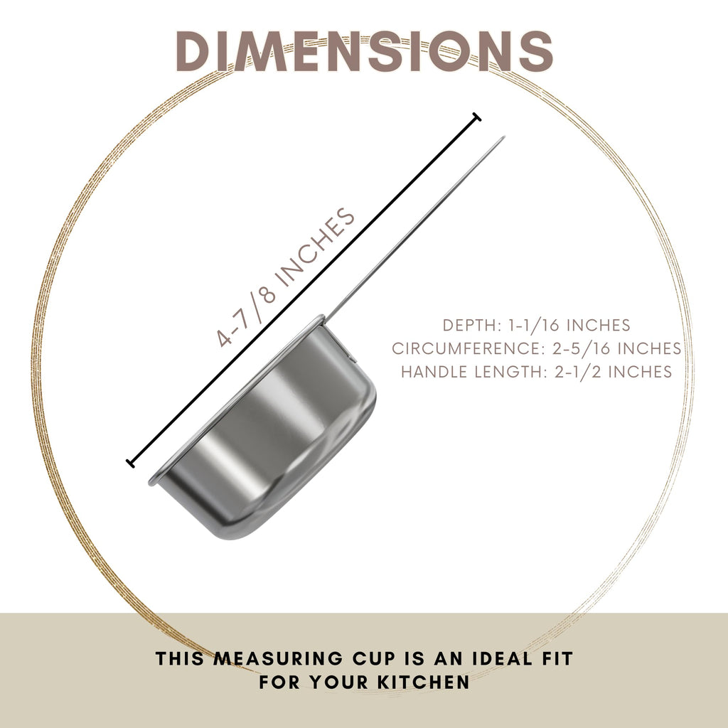 1 4 Cup Stainless Steel Measuring Cup (12 Count)