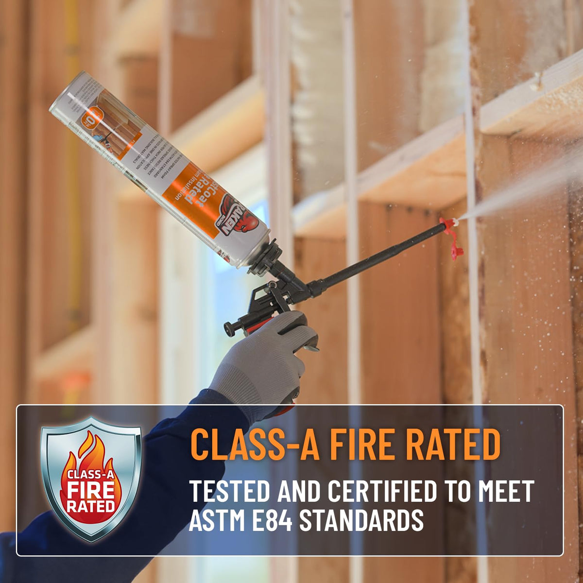 Fastcoat Fire Rated Spray Foam Insulation Closed Cell in a Can 480 sq ft (24 Count)