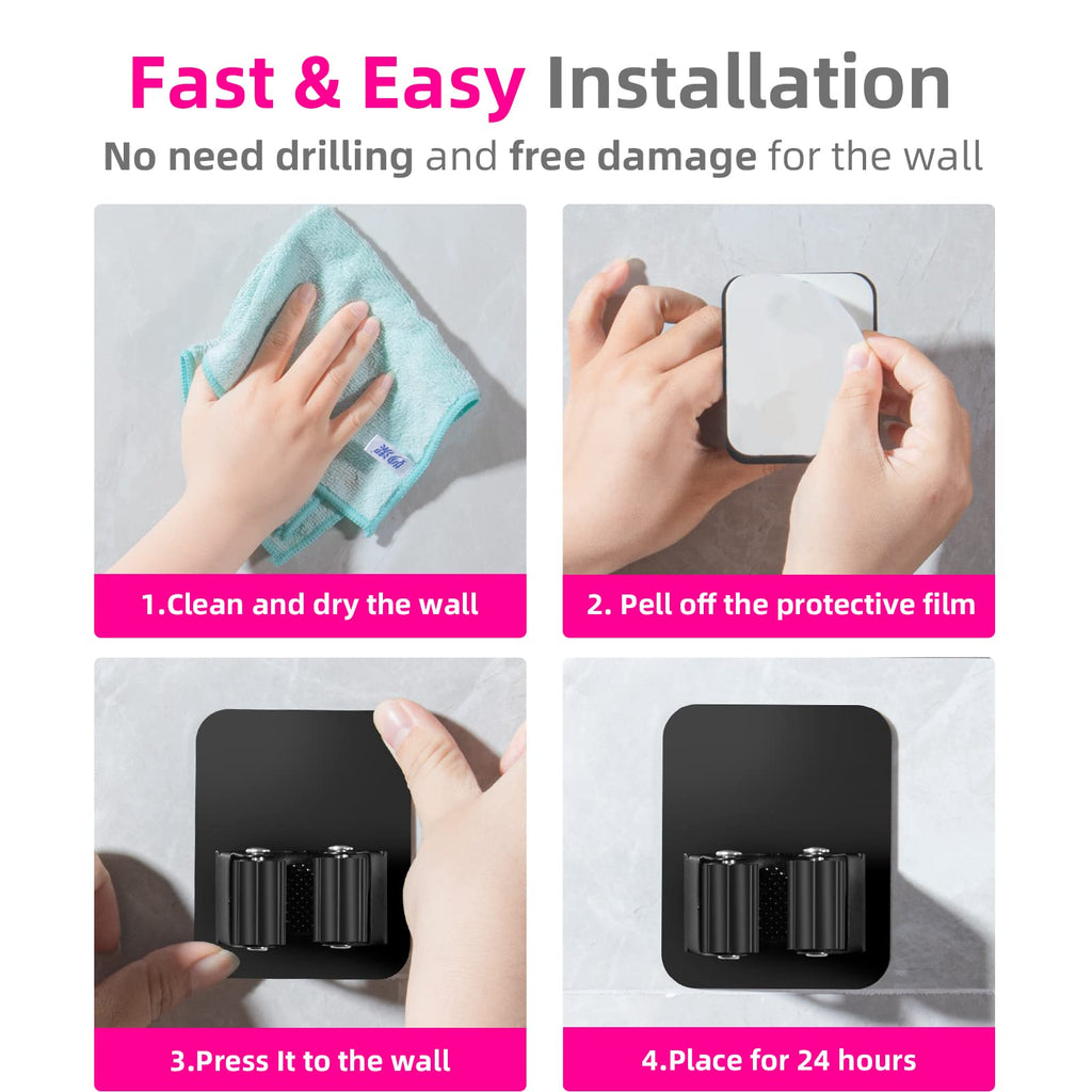 8 Pack Broom Holder Wall Mount (8 Count)