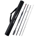 Fishing Rods Spinning Travel Fishing Pole Pack case Portable 4 Sections ulLight Weight Carbon Fiber Poles M Power Medium Action 7ft Camouflage