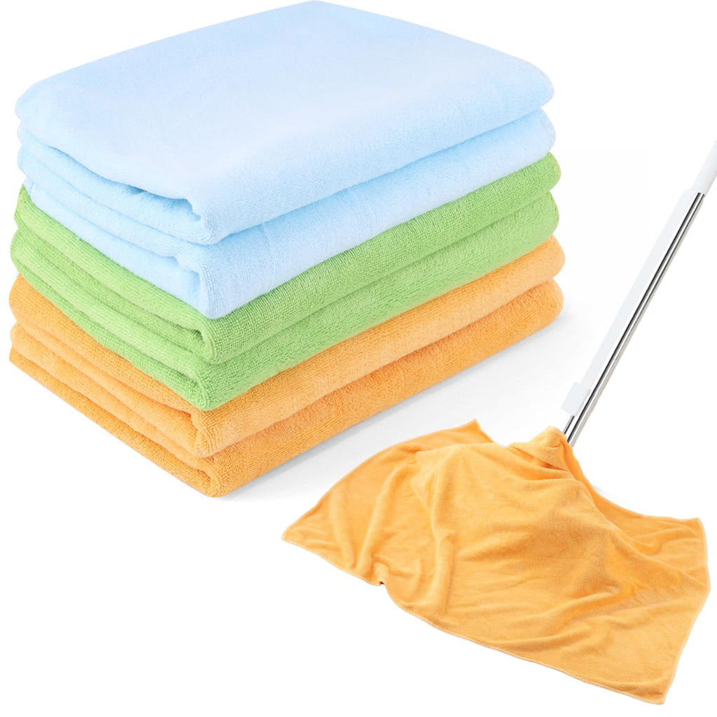 6 Pack Extra Large Microfiber Cleaning Cloths 20"x30" (4 Count)