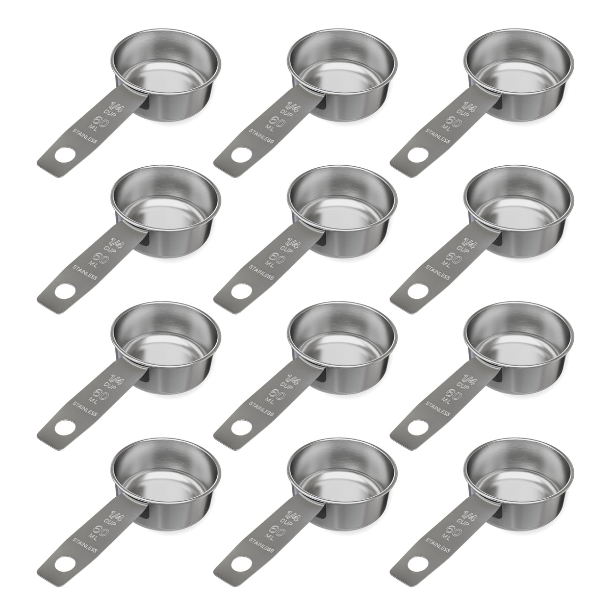 1 4 Cup Stainless Steel Measuring Cup (12 Count)