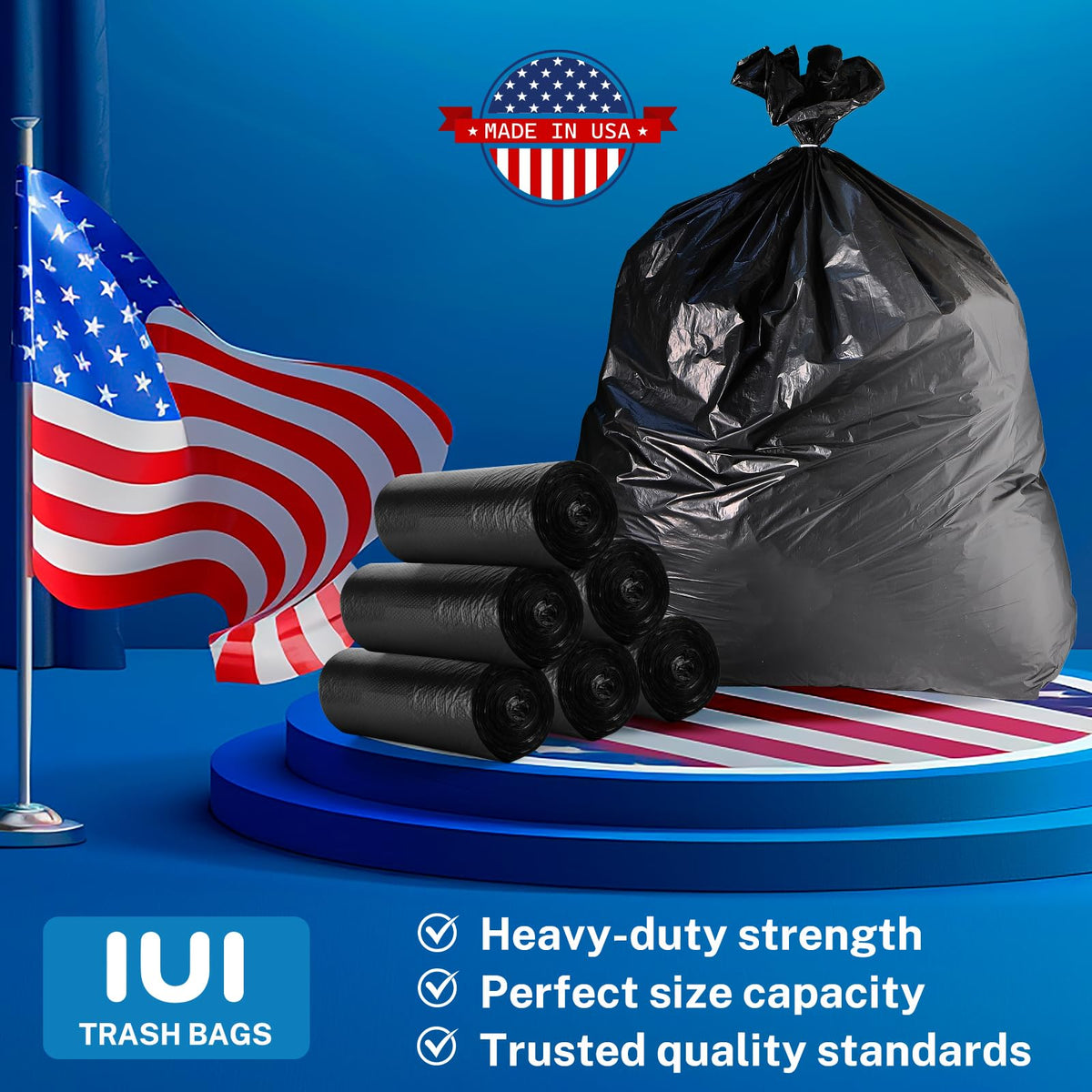 Heavy Duty Trash Bags 55 (50 Count)