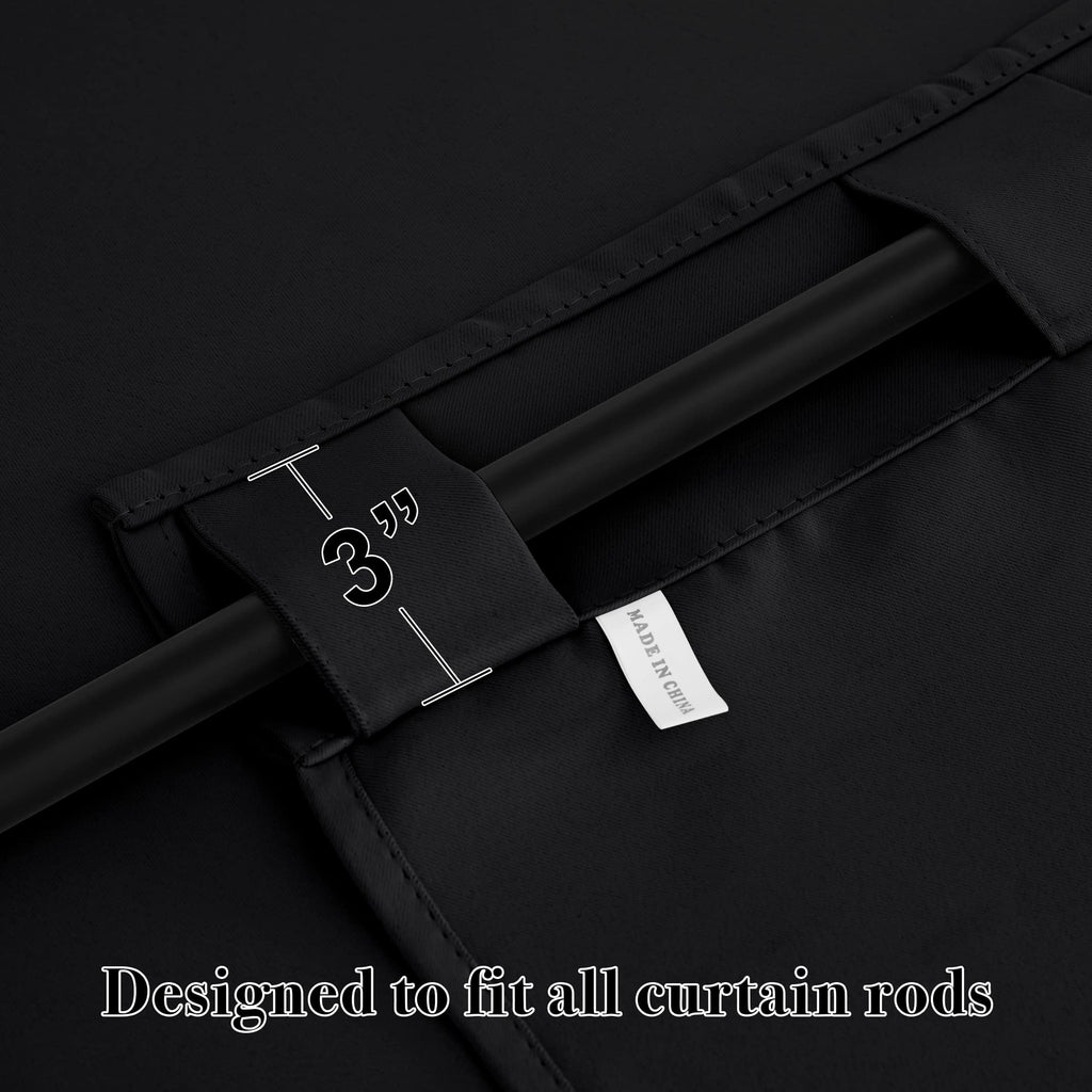 Blackout Curtains 80 inches Long for Bedroom Living Dining Room