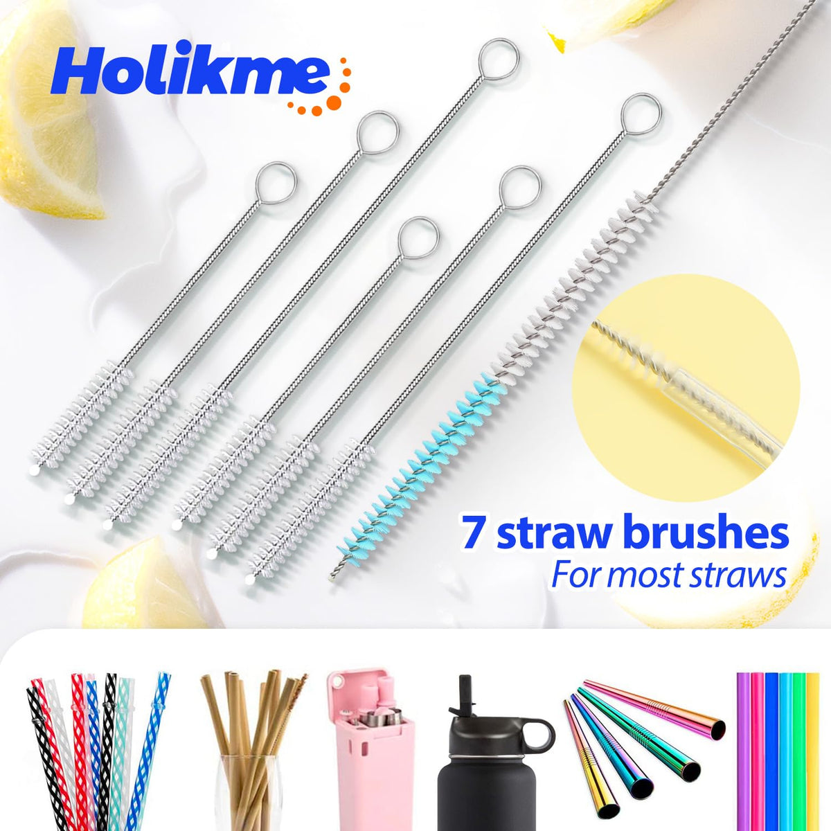 Bottle Brush Tube Cleaning Lab Set with Long Handle (11 Count)