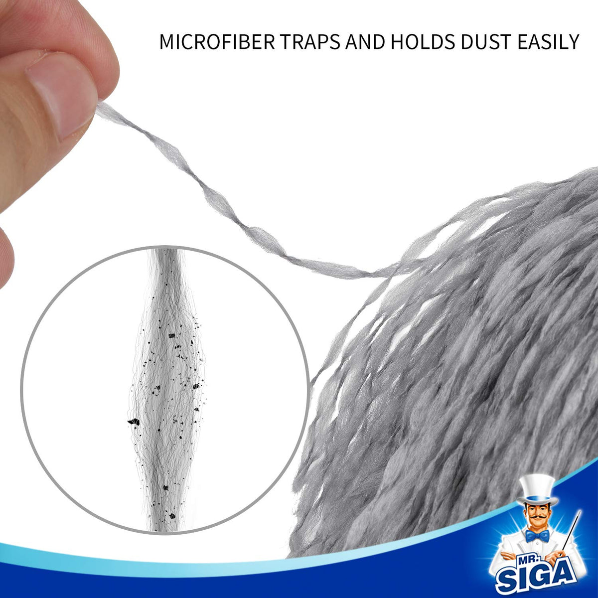 Microfiber Delicate Duster with Non Slip Handle