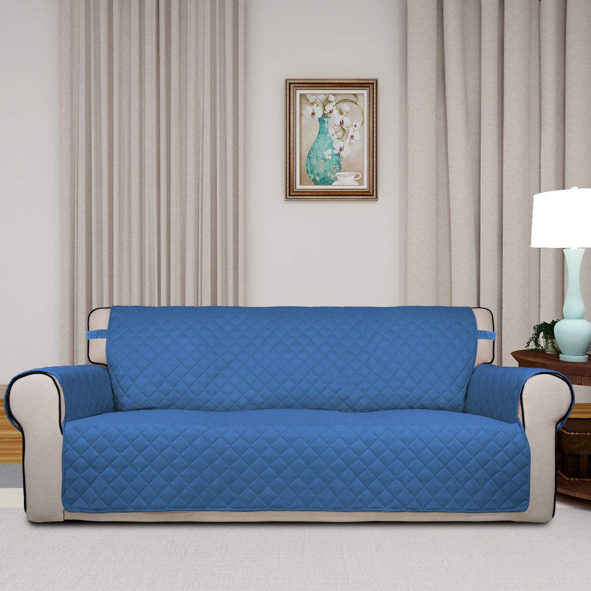 Reversible Quilted Sofa Cover