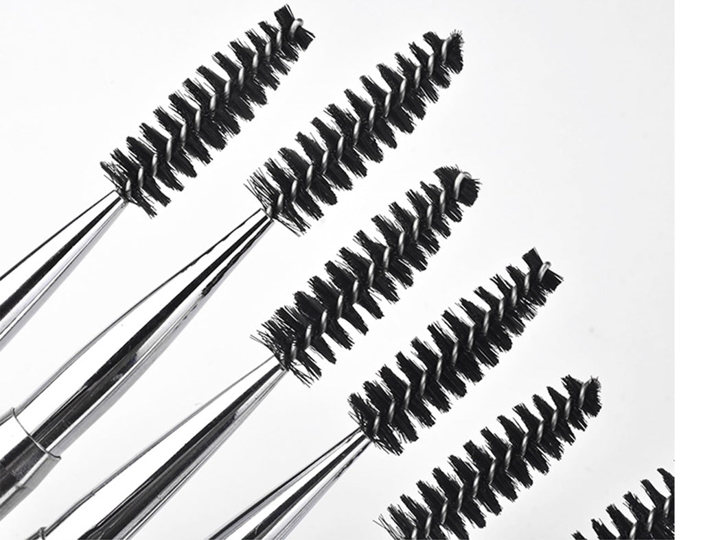2PCS Mascara Brushes Eyebrow Eyelash Brushes Mascara Wands Applicators Eye Brushes Portable Cosmetic Brushes with Cap Spoolies Brushes for Eyelash Extensions and Eyebrows (2 Count)