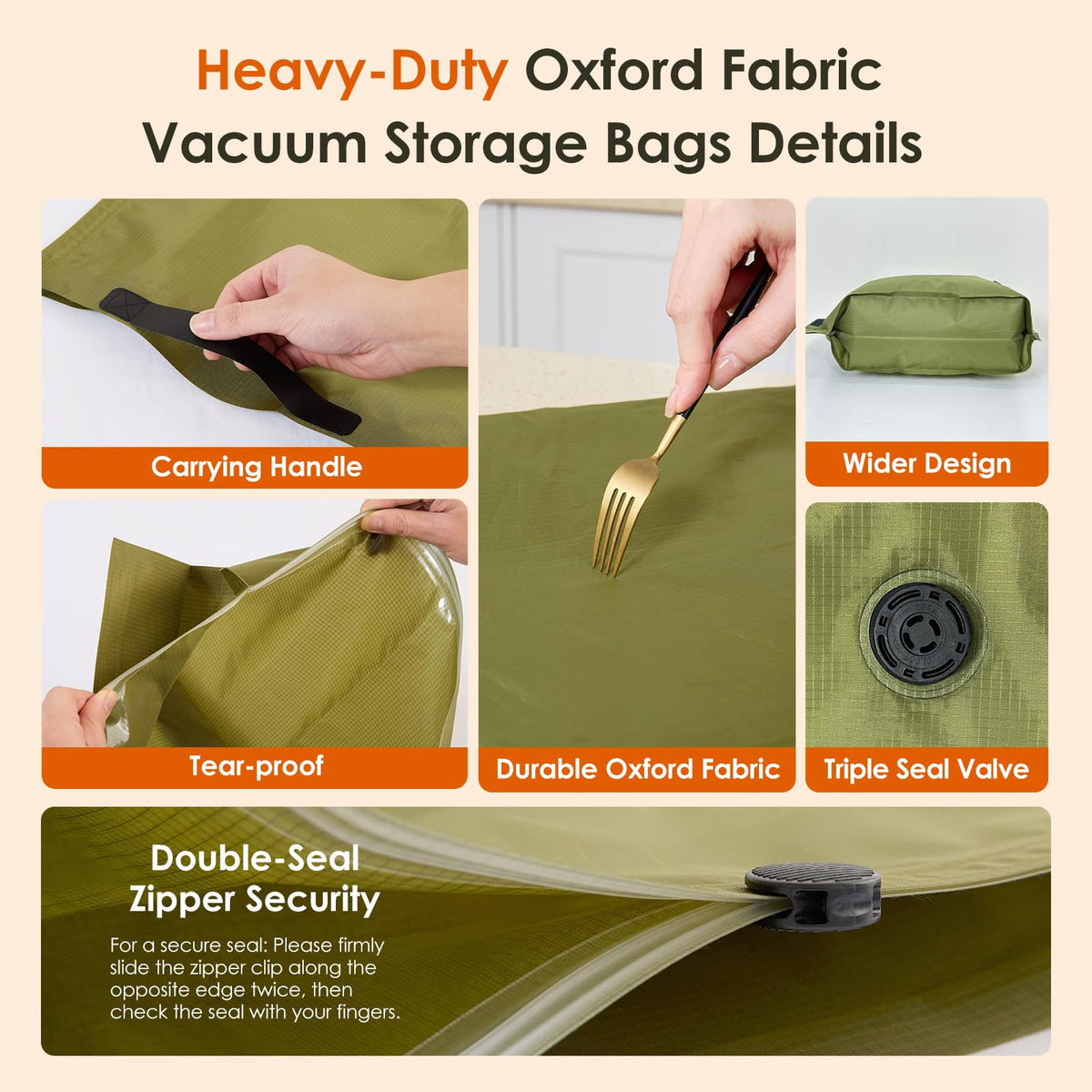 4 Pack Fabric Vacuum Storage Bags with Wireless Electric Pump Anti