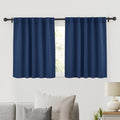 Small Window Curtains Blackout for Kitchen Bathroom Cafe RV Camper (2 Count)
