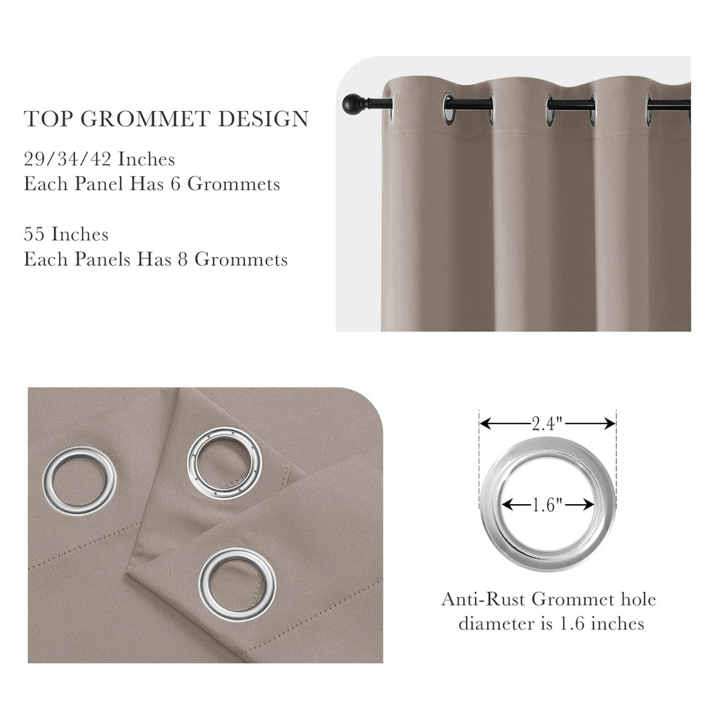 Light Taupe Blackout Curtains