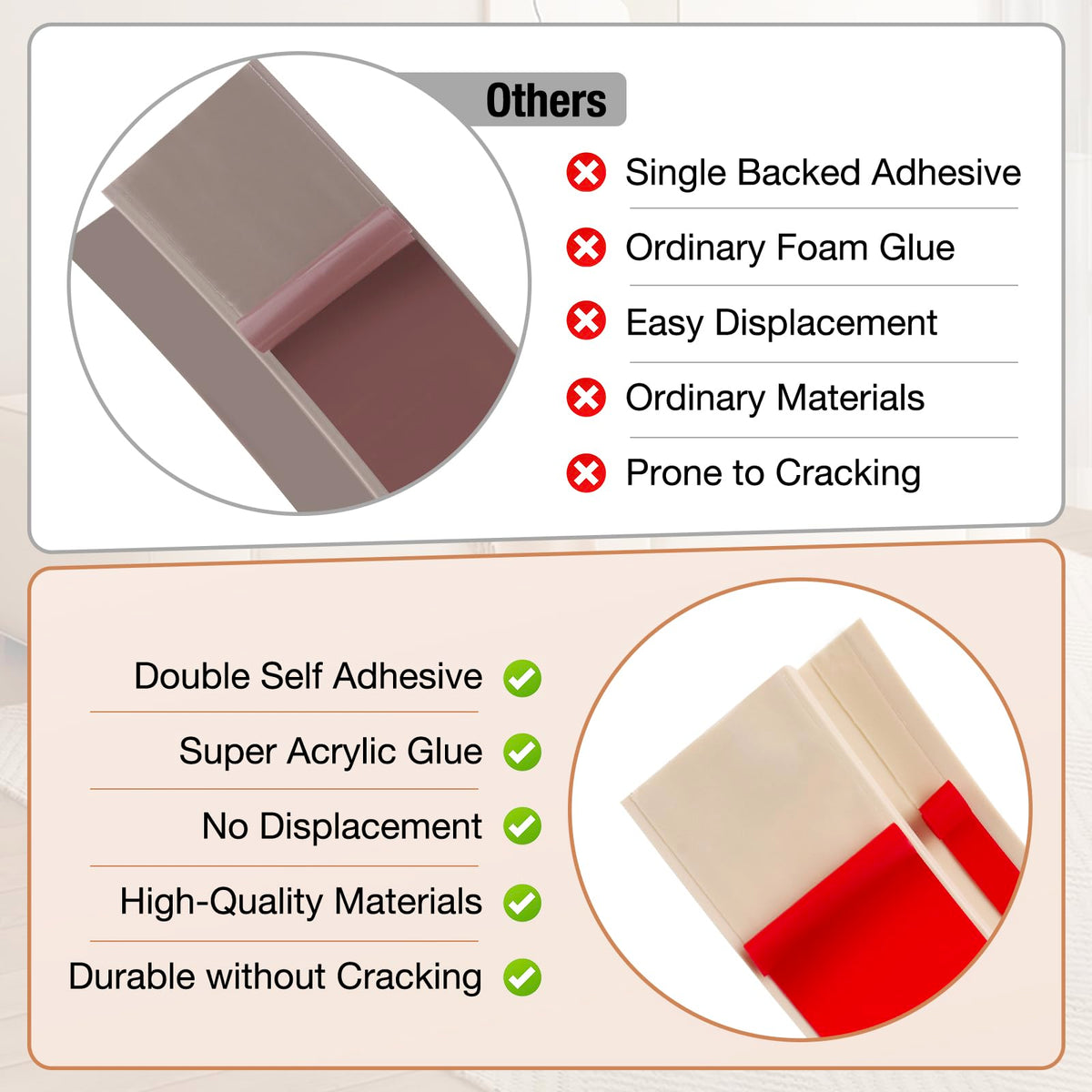 Floor Transition Strip Self Adhesive Vinyl Door Threshold Strip (10 Foot)