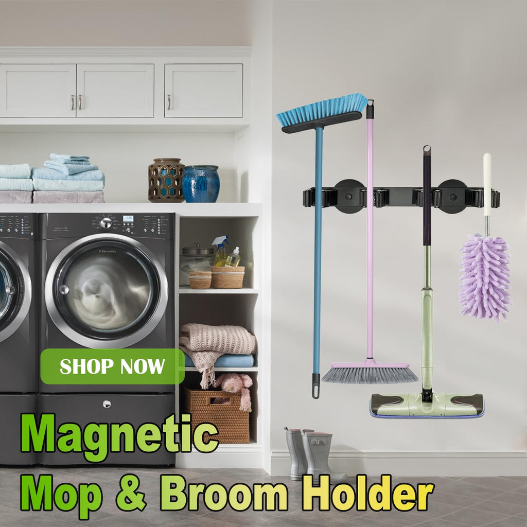 Strong Magnetic Mop Broom Holder