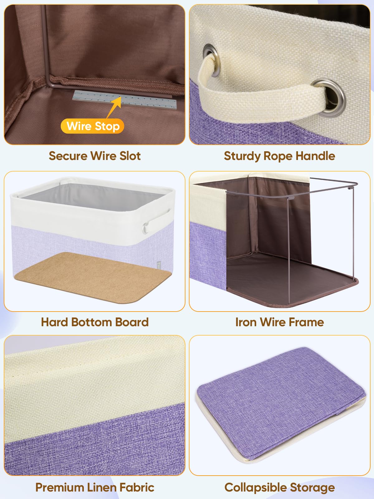1 Pack Fabric Closet Storage Bins for Shelves