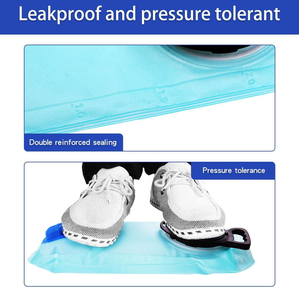 Hydration Bladder, 1.5L Water Bladder for Hiking Backpack Leak Proof Water Reservoir Storage, 1.5 Liter BPA-Free Water Pouch Hydration Pack Replacement for Biking Climbing Cycling Running, Blue