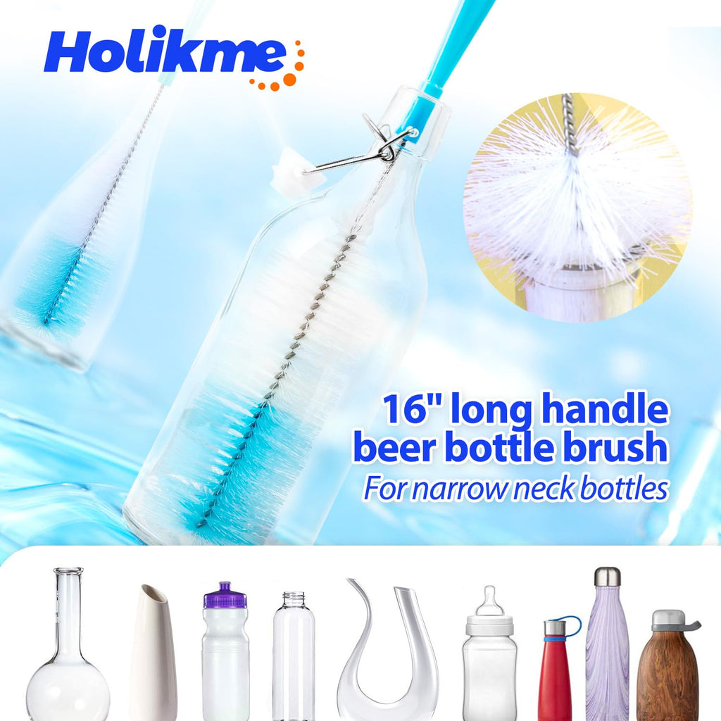 Bottle Brush Tube Cleaning Lab Set with Long Handle (11 Count)
