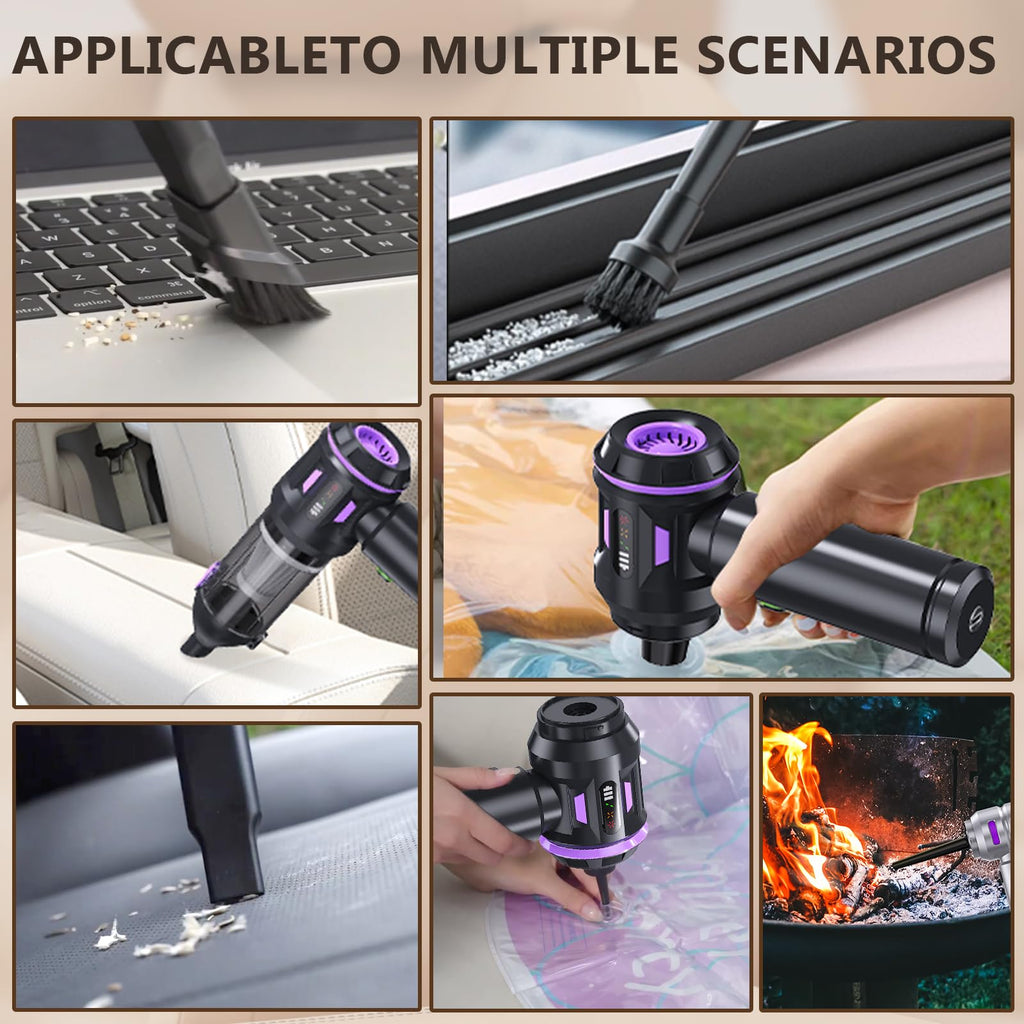 Car Vacuum Portable Cordless 22000Pa Brushless Motor