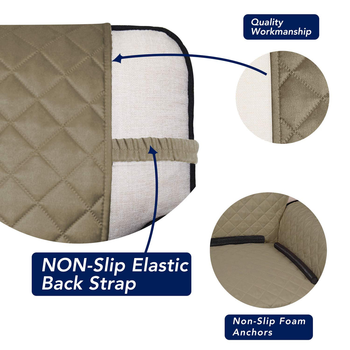 Reversible Quilted Couch Covers for Dogs Oversized Sofa Cover 78”