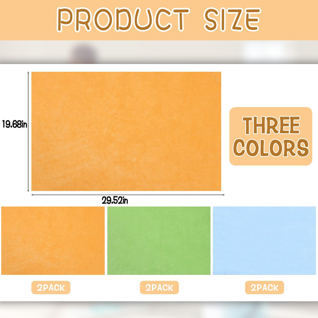 6 Pack Extra Large Microfiber Cleaning Cloths 20"x30" (4 Count)