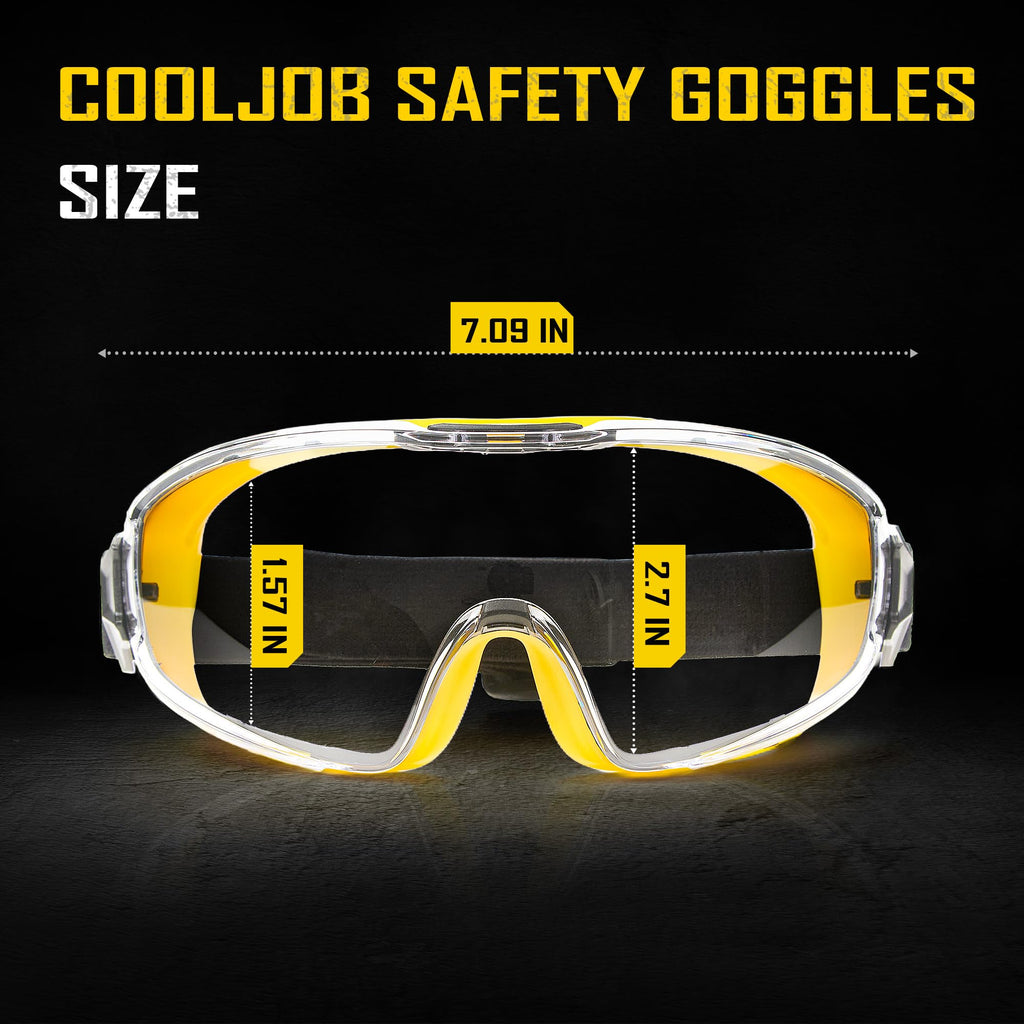 Safety Goggles Over Glasses with Anti