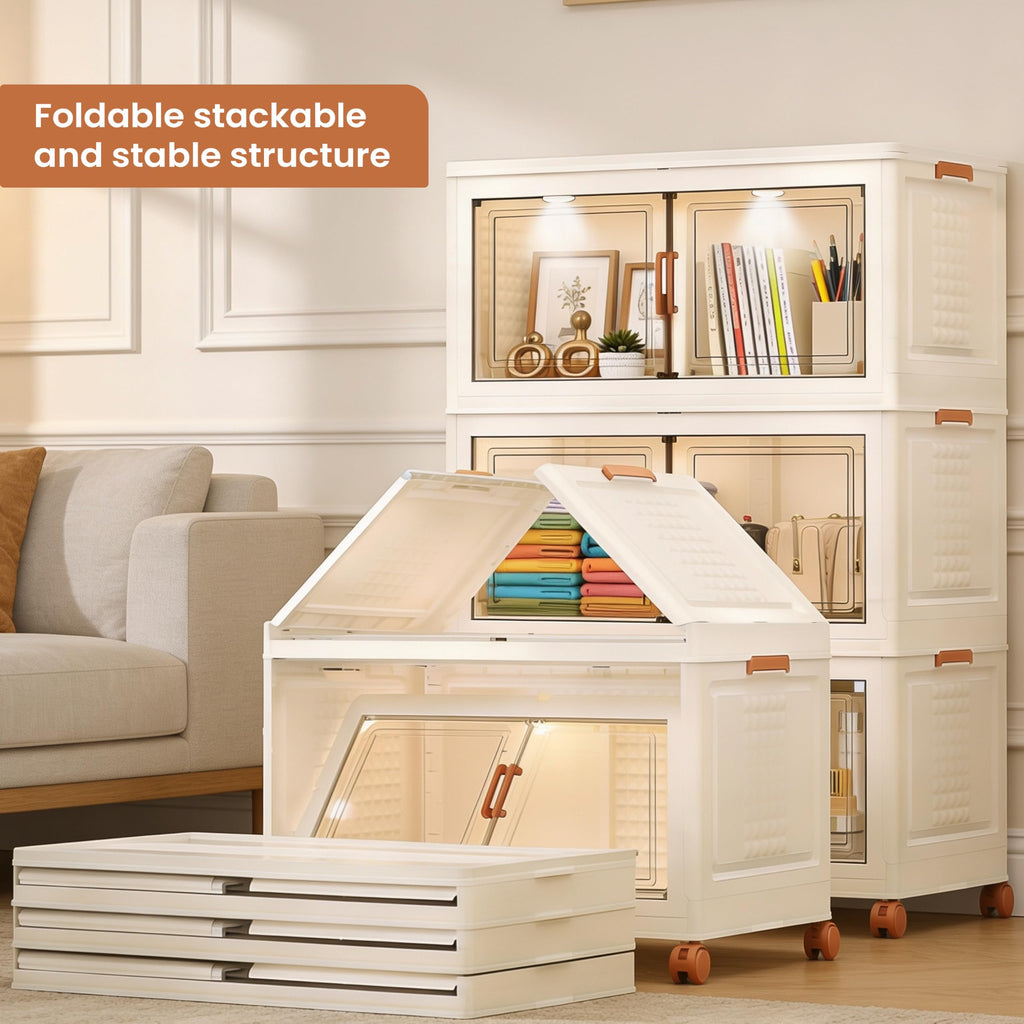 568QT 141GAL 3 Tier Stackable Storage Bins (3 Count)