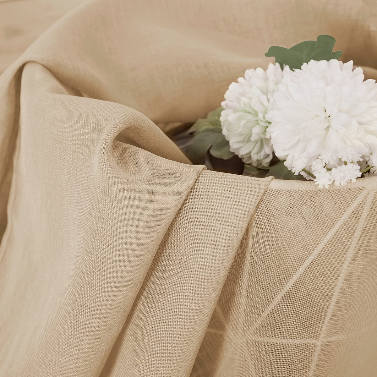 Short Sheer Tier Curtains Linen Textured Half Kitchen Curtain Sheers Light Filtering Rod Pocket Voile Small Curtain for Bathroom