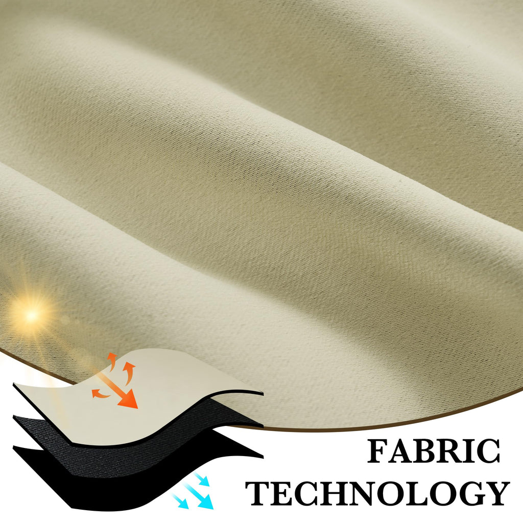 100% Blackout Bathroom Curtains Over Sink 24 inches Long (2 Count)