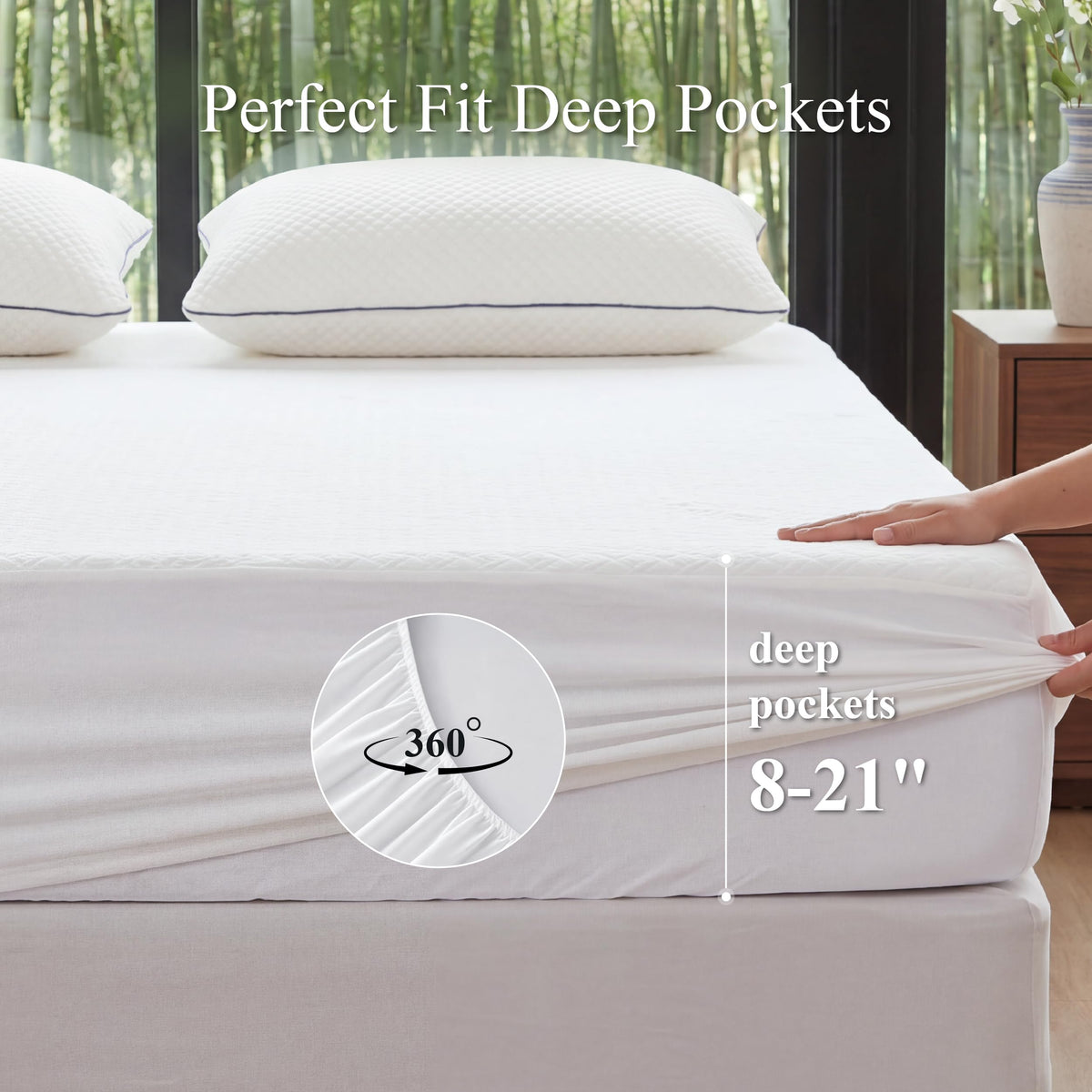 Twin XL Waterproof Mattress Protector for College Dorm Room Essentials