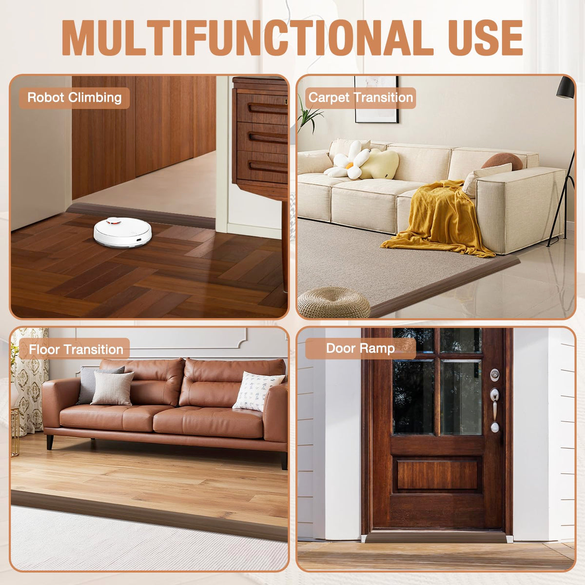 Floor Transition Strip Self Adhesive Vinyl Door Threshold Strip