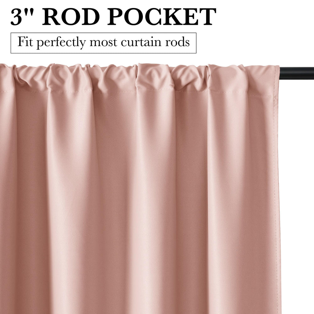 100% Blackout Basement Curtains 30 inches Long (2 Count)