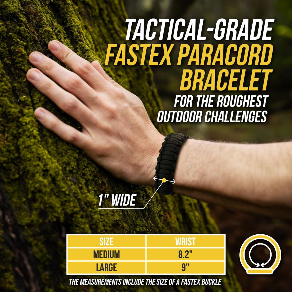 M-Tac Paracord Bracelet - Black