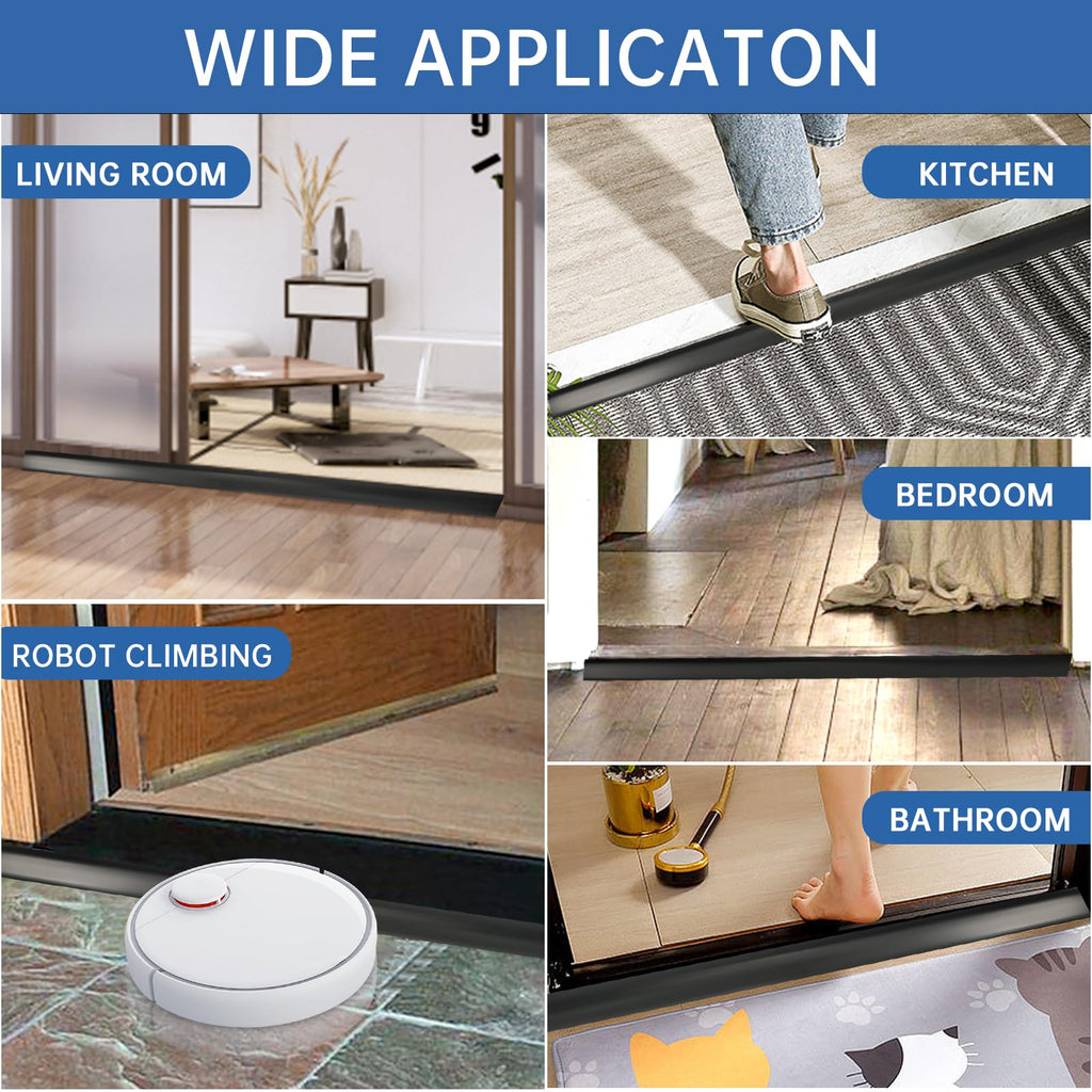 Vinyl Door Threshold Flooring Transition Strip Self Adhesive Carpet Edging Strip for Laminate Doorway Edge Threshold from 1