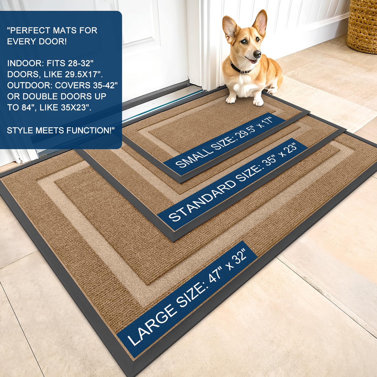 Front Door Mat Outside 47x17