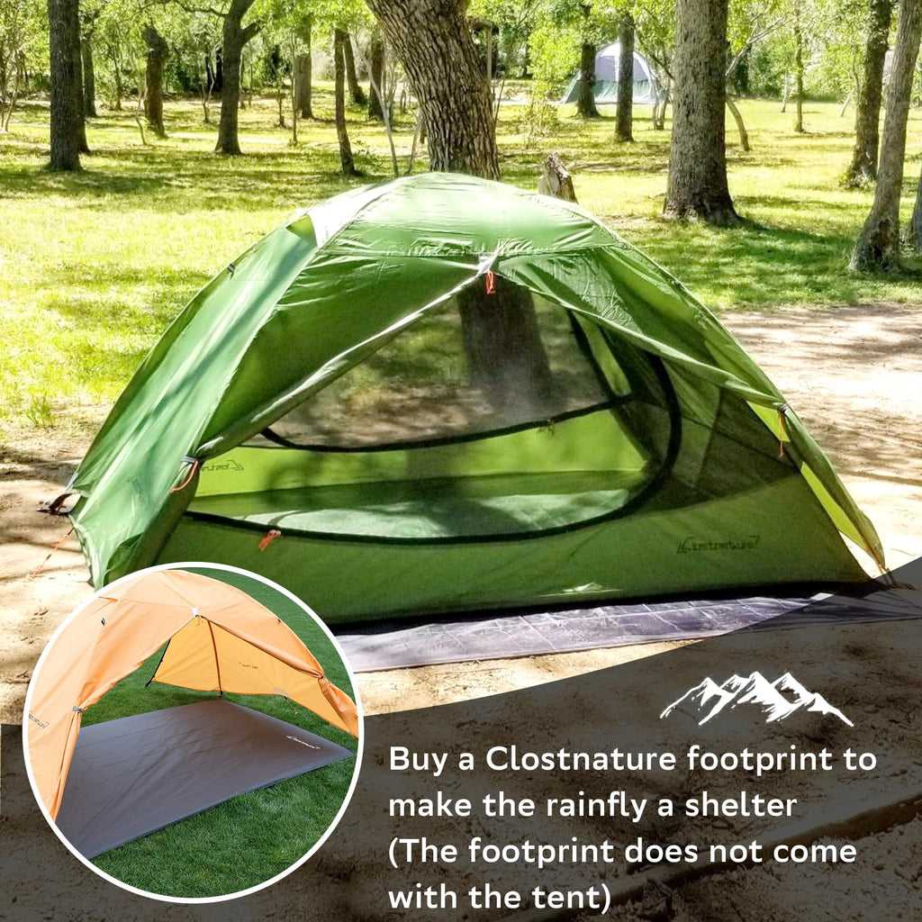 Clostnature 2 Person Lightweight Backpacking Tent, Camping Tent